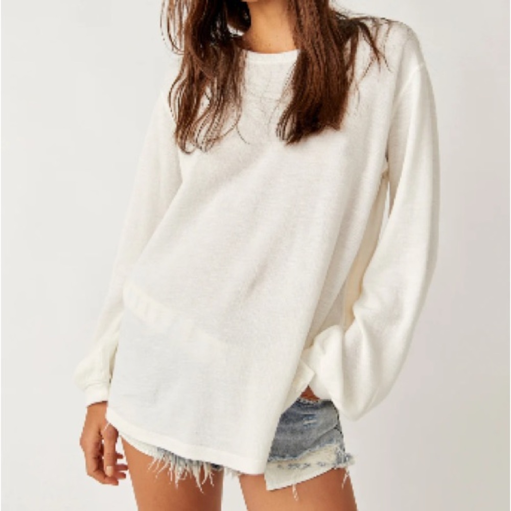 Free People We the Free NWT We The Free Soul Song Tee Medium Ivory White